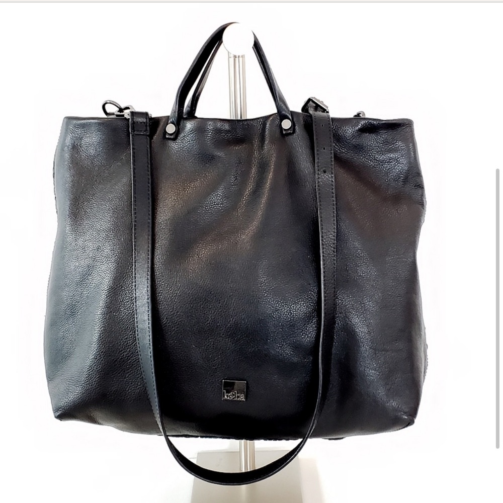 Kooba Large Woven Tote Bag - Black - Picture 2 of 3